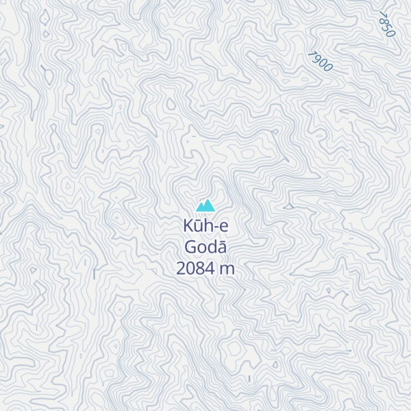 Map of Kūh-e Godā