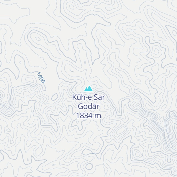 Map of Kūh-e Sar Godār