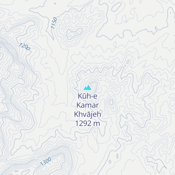 Map of Kūh-e Kamar Khvājeh