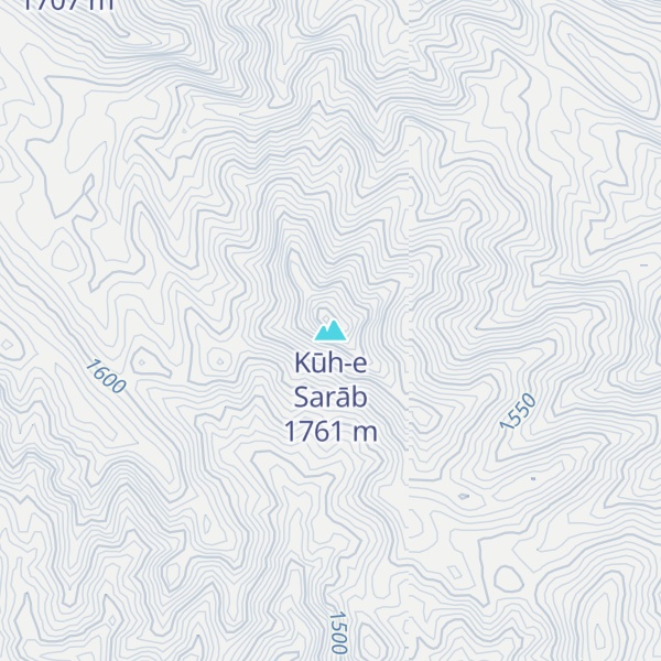 Map of Kūh-e Sarāb