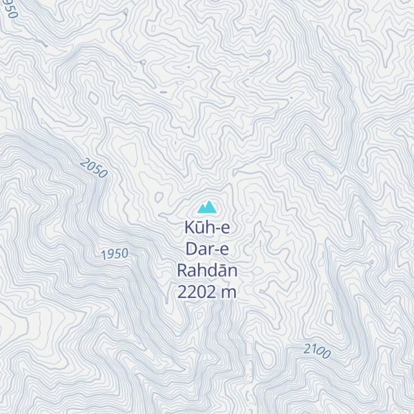 Map of Kūh-e Dar-e Rahdān