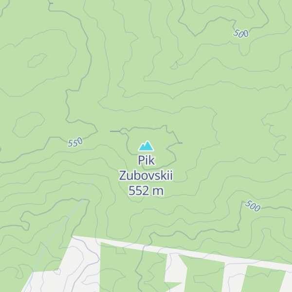 Map of Pik Zubovskii
