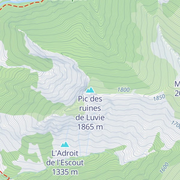 Map of Pic des ruines de Luvie