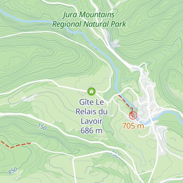 Map of Gîte Le Relais du Lavoir