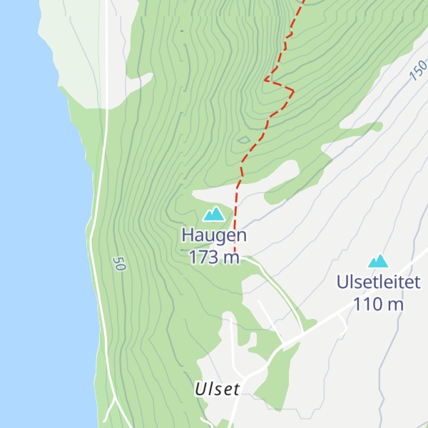 Map of Haugen