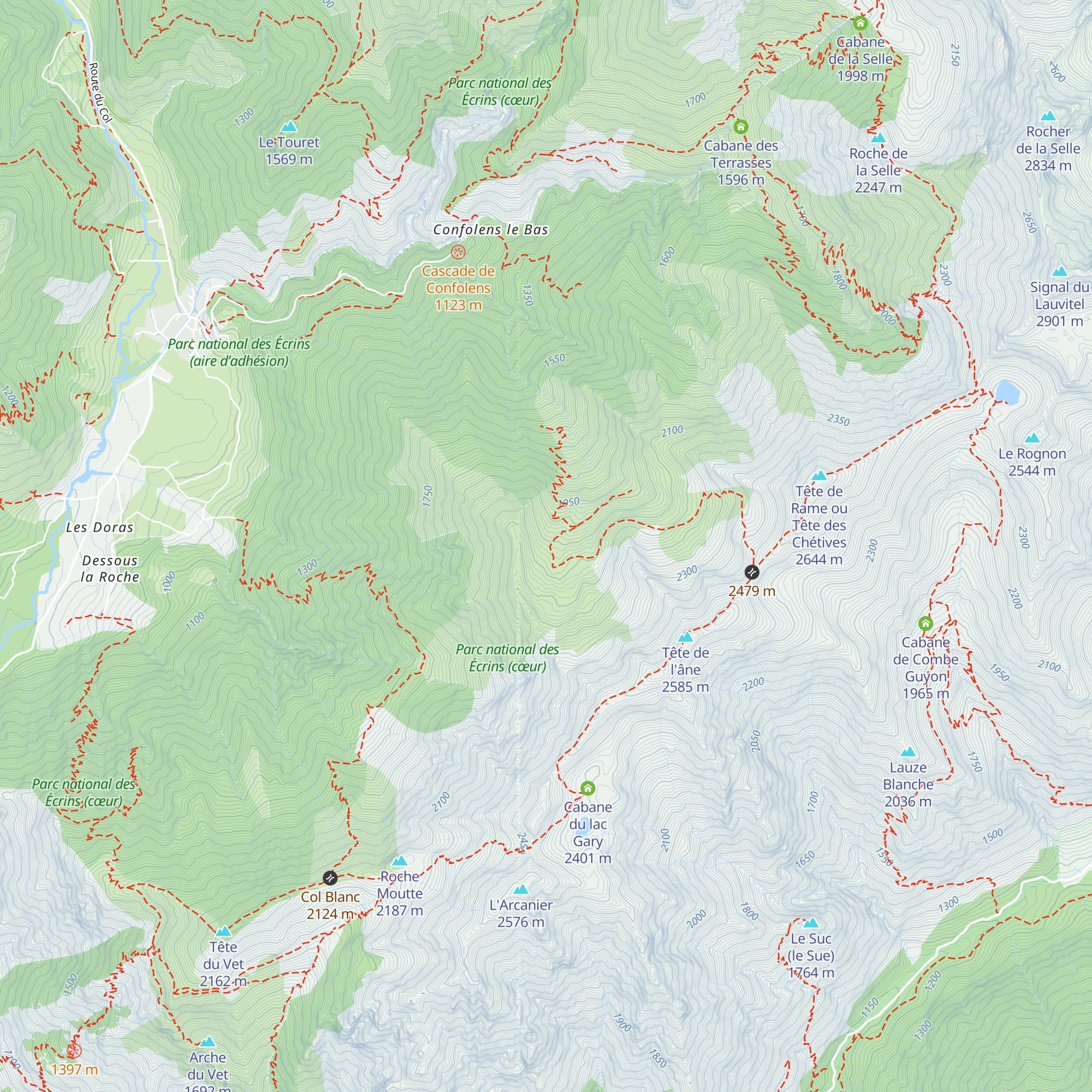Cabane de Rif-Meyol map