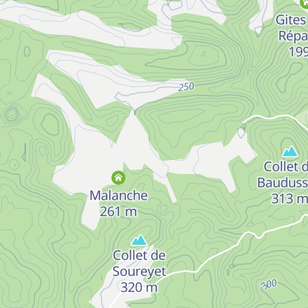 Map of Le Gros Routas