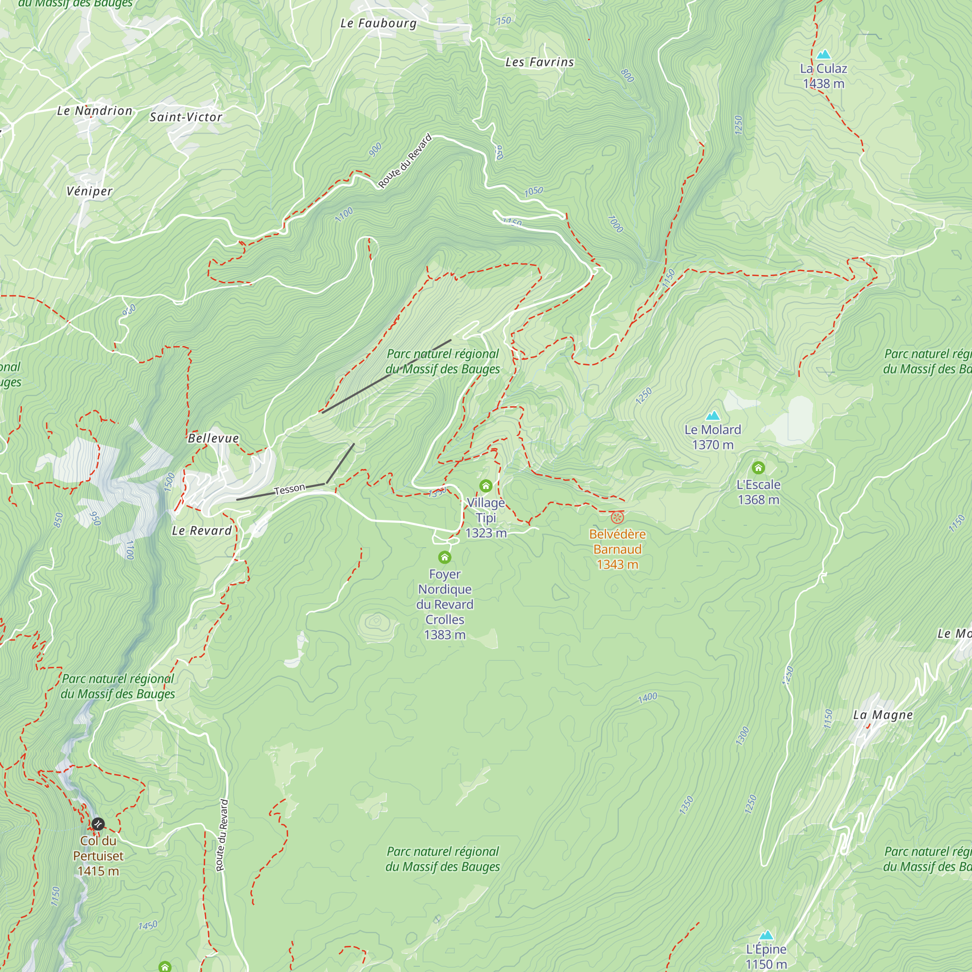 Village Tipi map