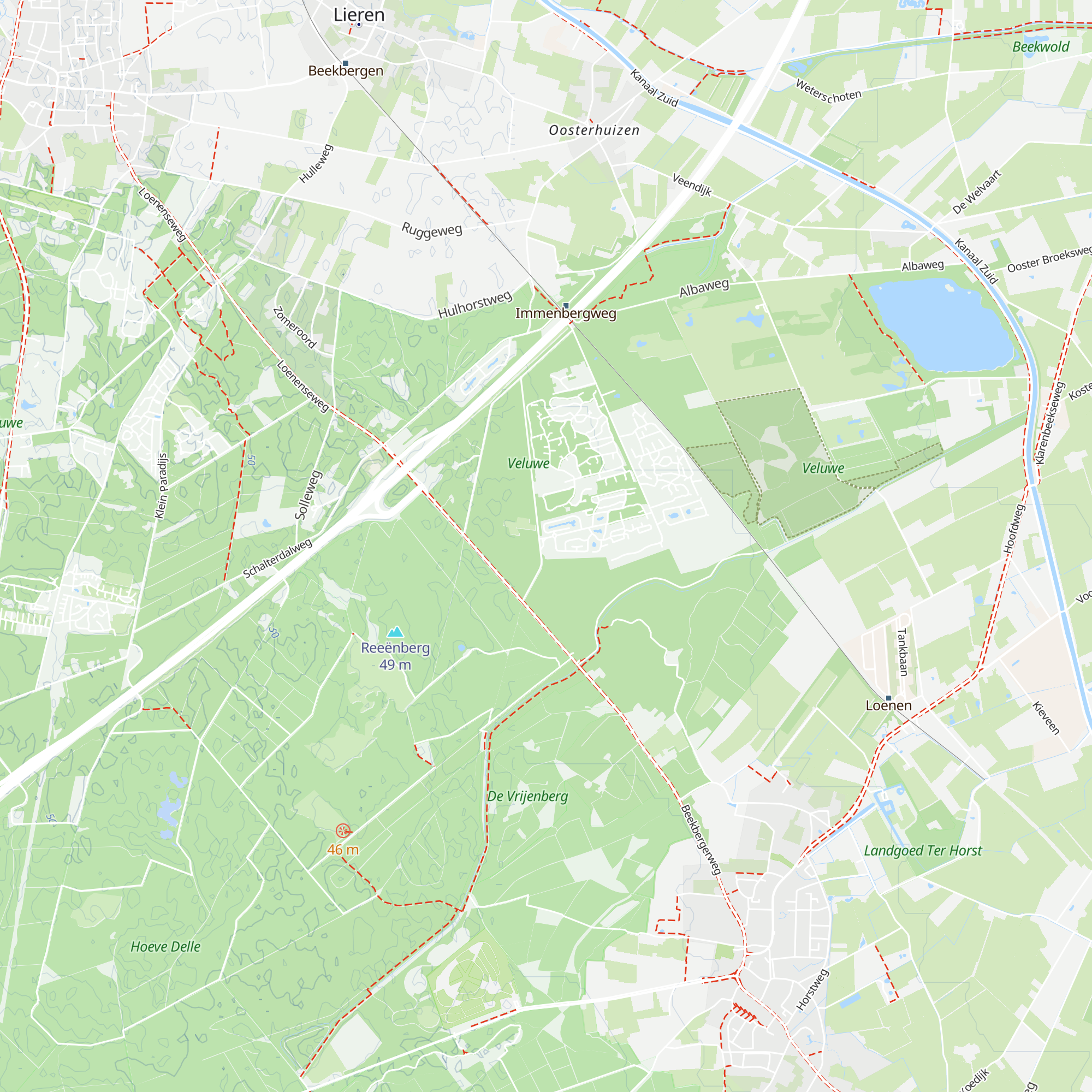 EuroParcs Beekbergen map