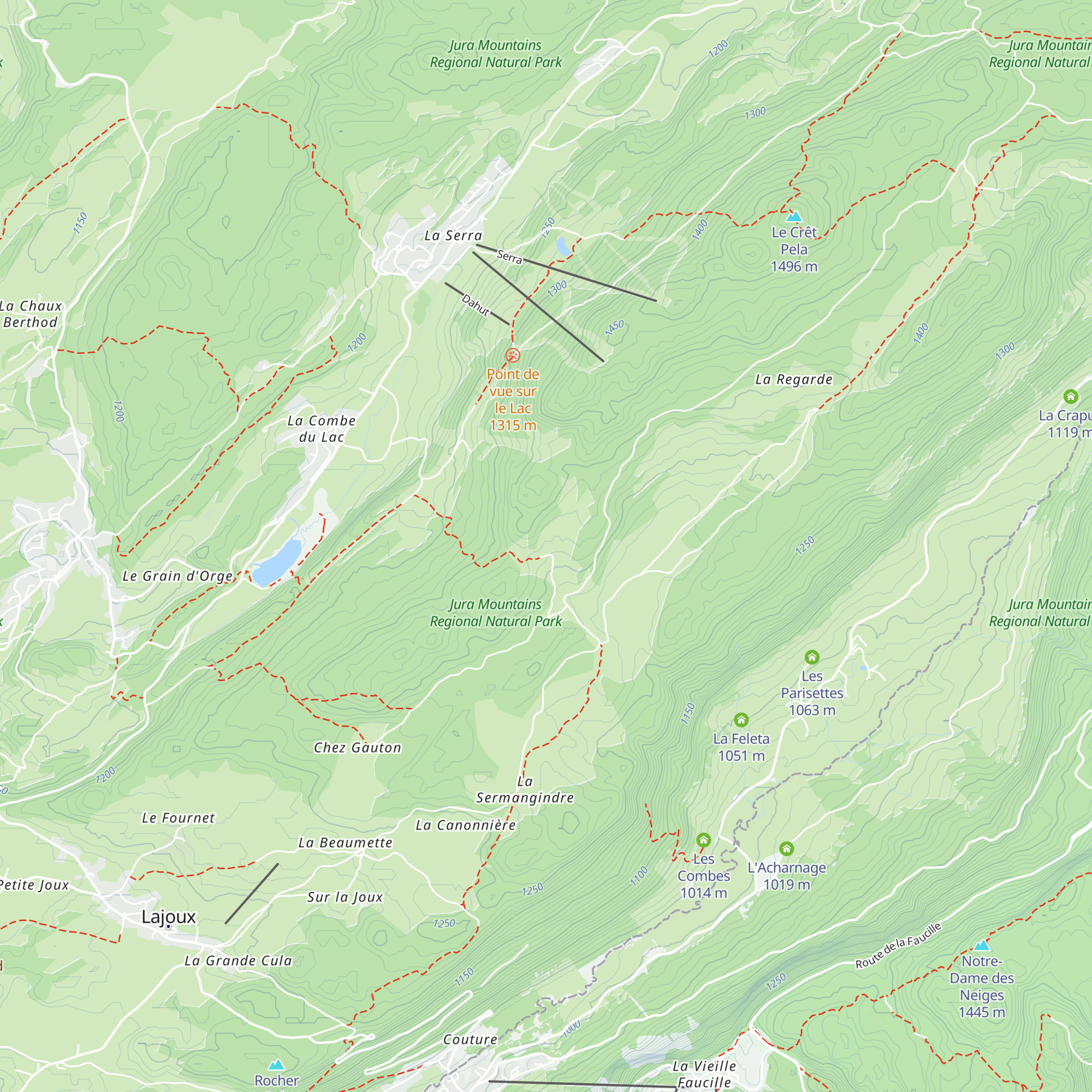 Les Forêts-Monts map