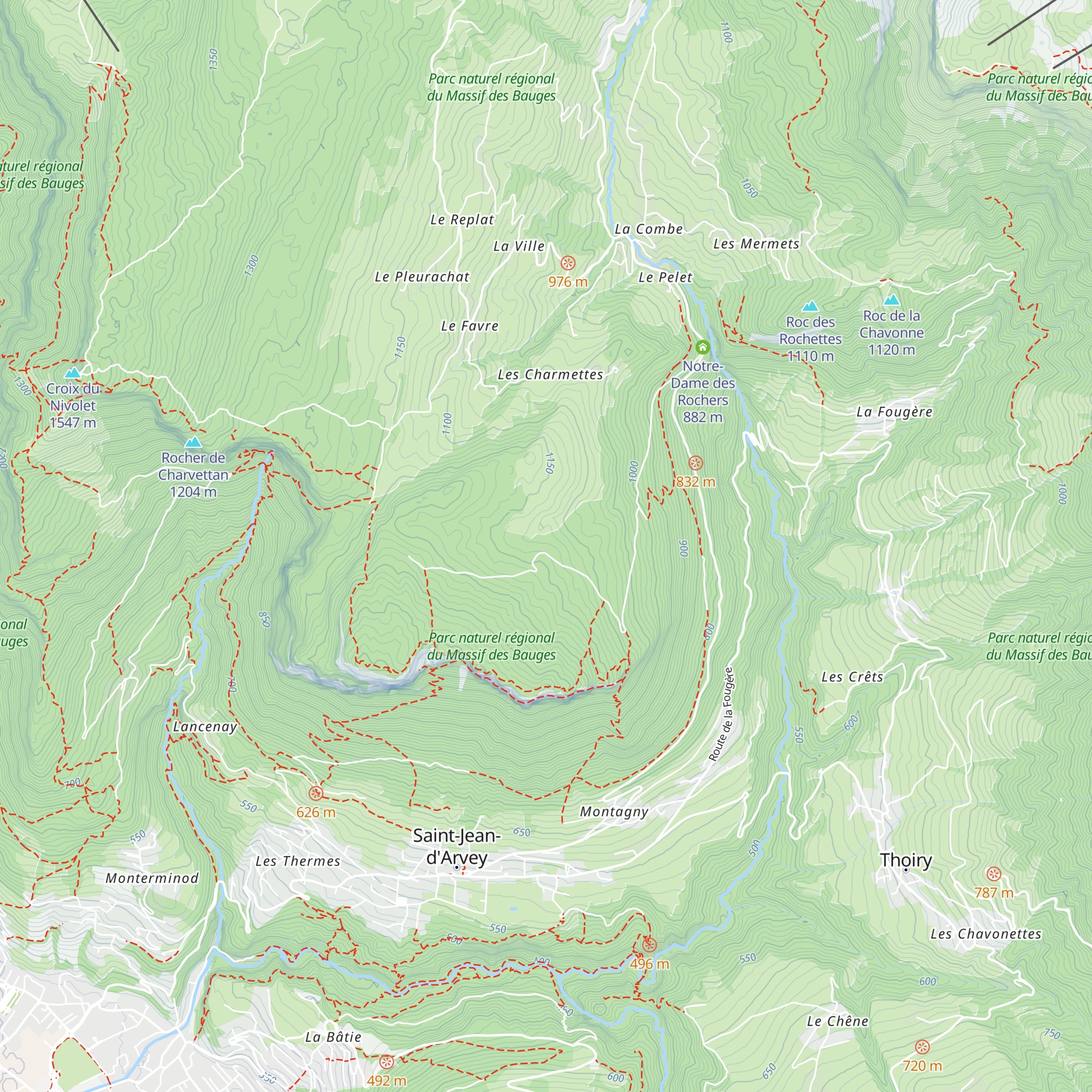 Cabane forestière map