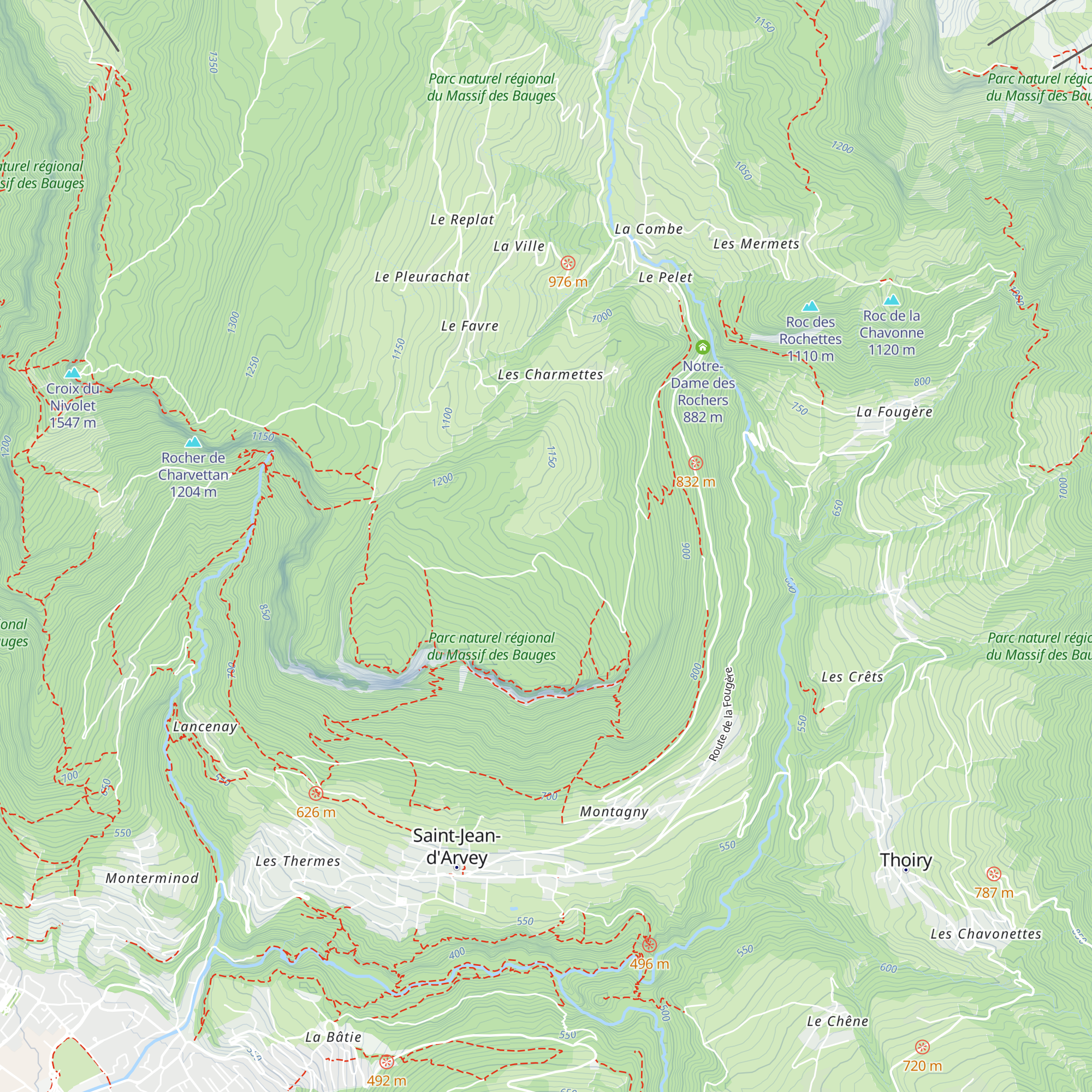 Cabane forestière map