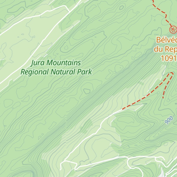 Map of Rochers des Arcets