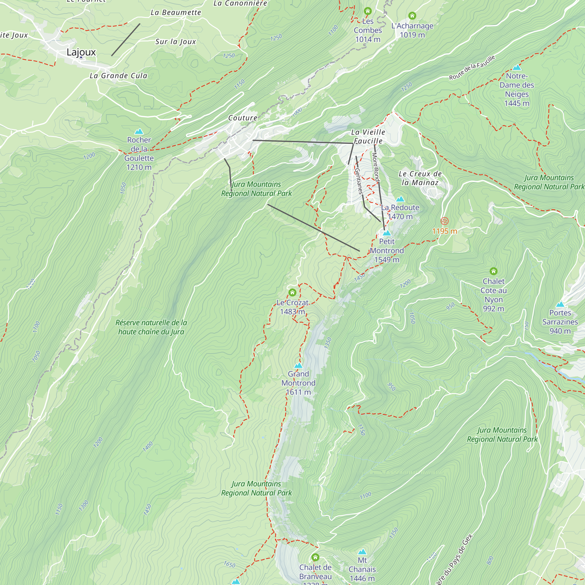 Le Crozat map