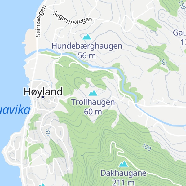 Map of Trollhaugen