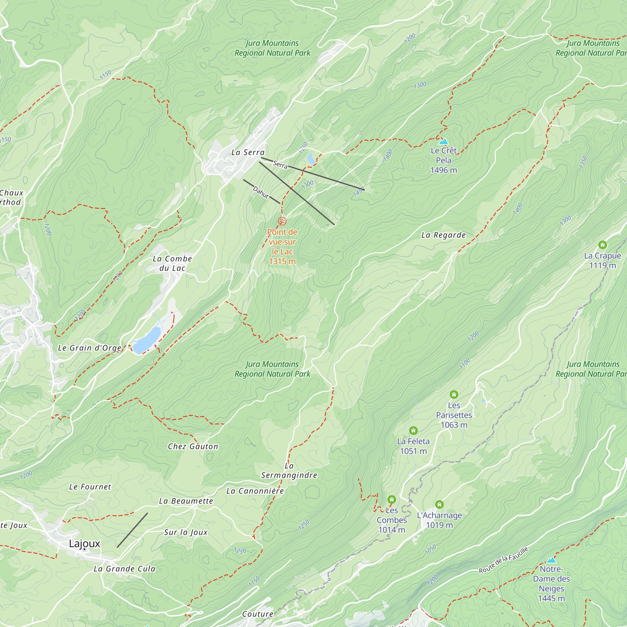 Les Forêts-Monts map