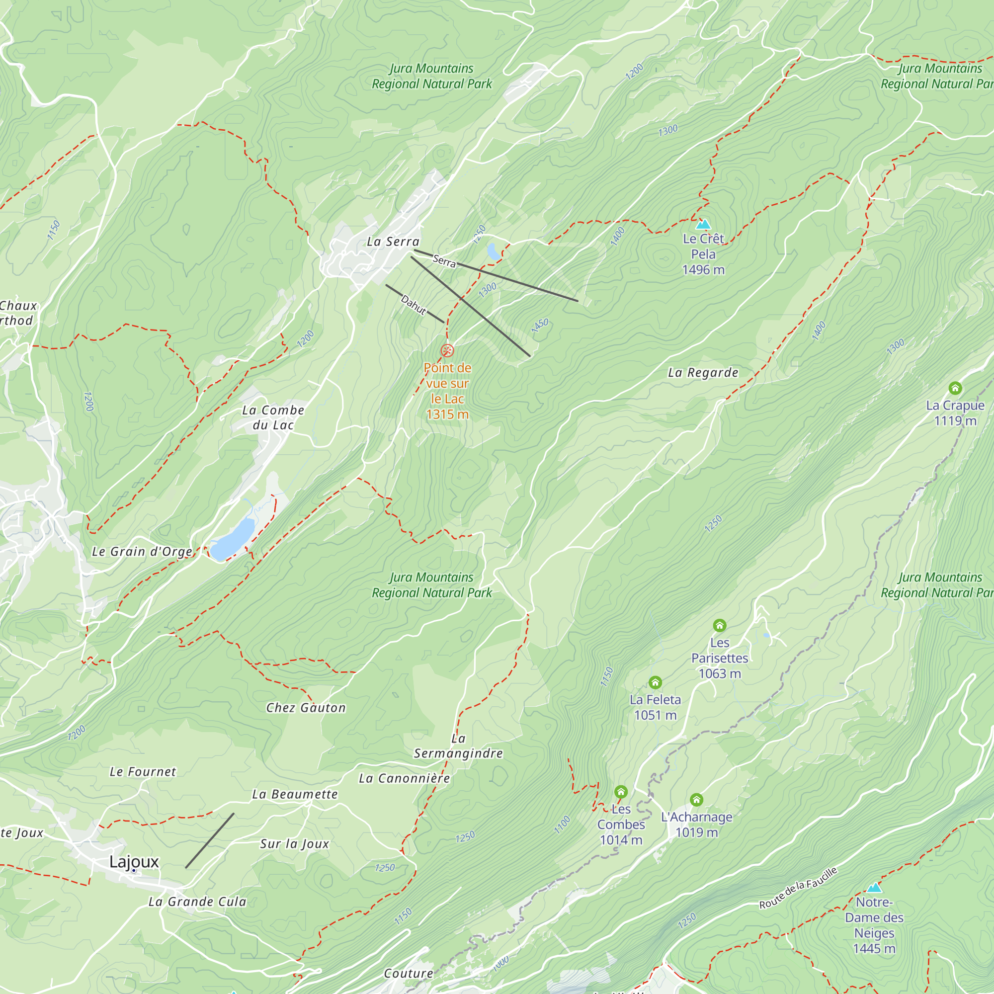 Les Forêts-Monts map