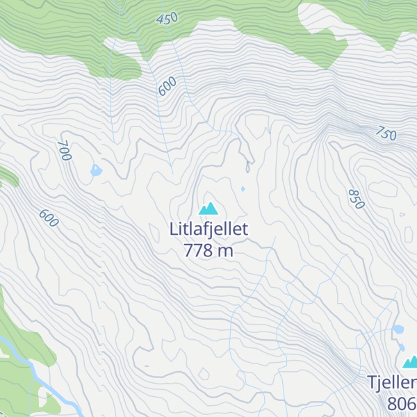 Map of Litlafjellet