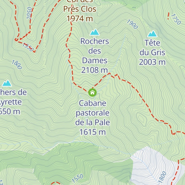 Map of Cabane pastorale de la Pale
