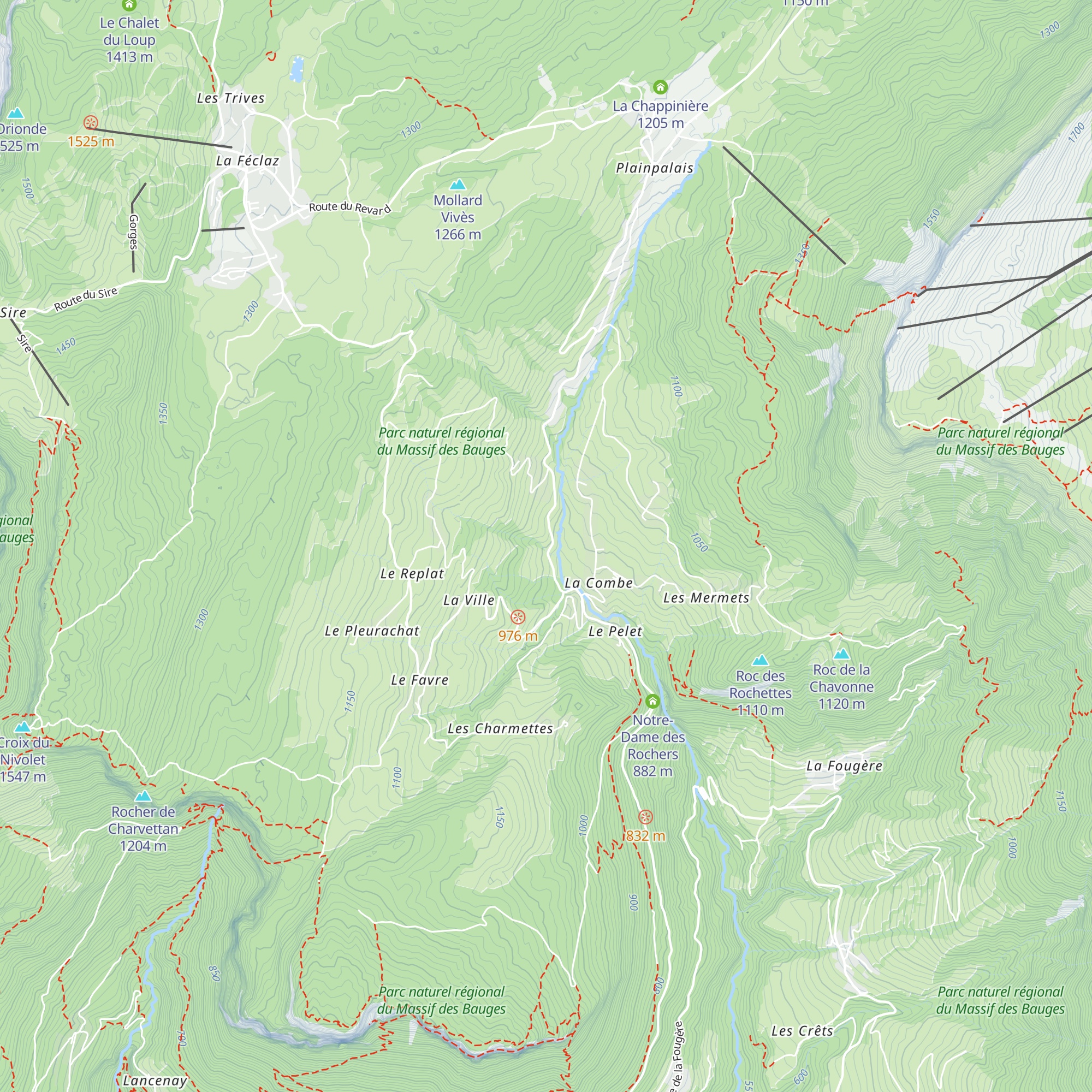 Gîte la Fayèta map