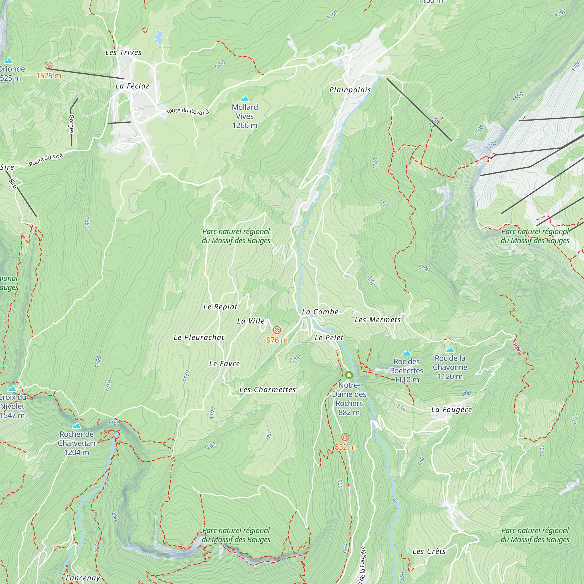 Gîte la Fayèta map