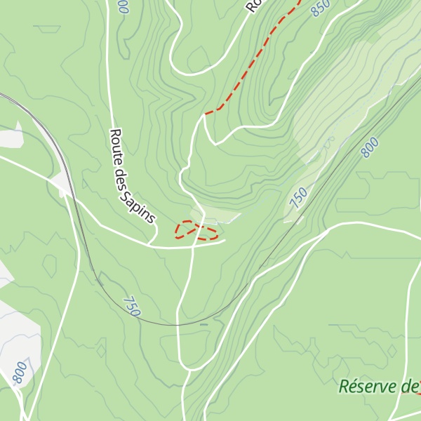Map of Cabane du Chevreuil