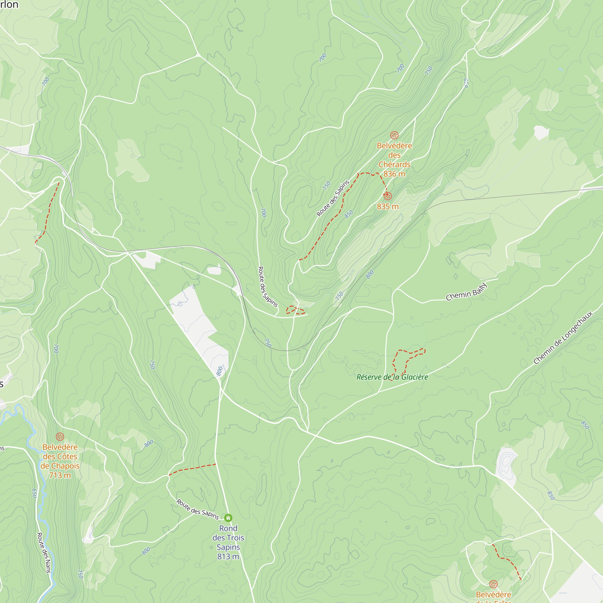 Cabane du Chevreuil map