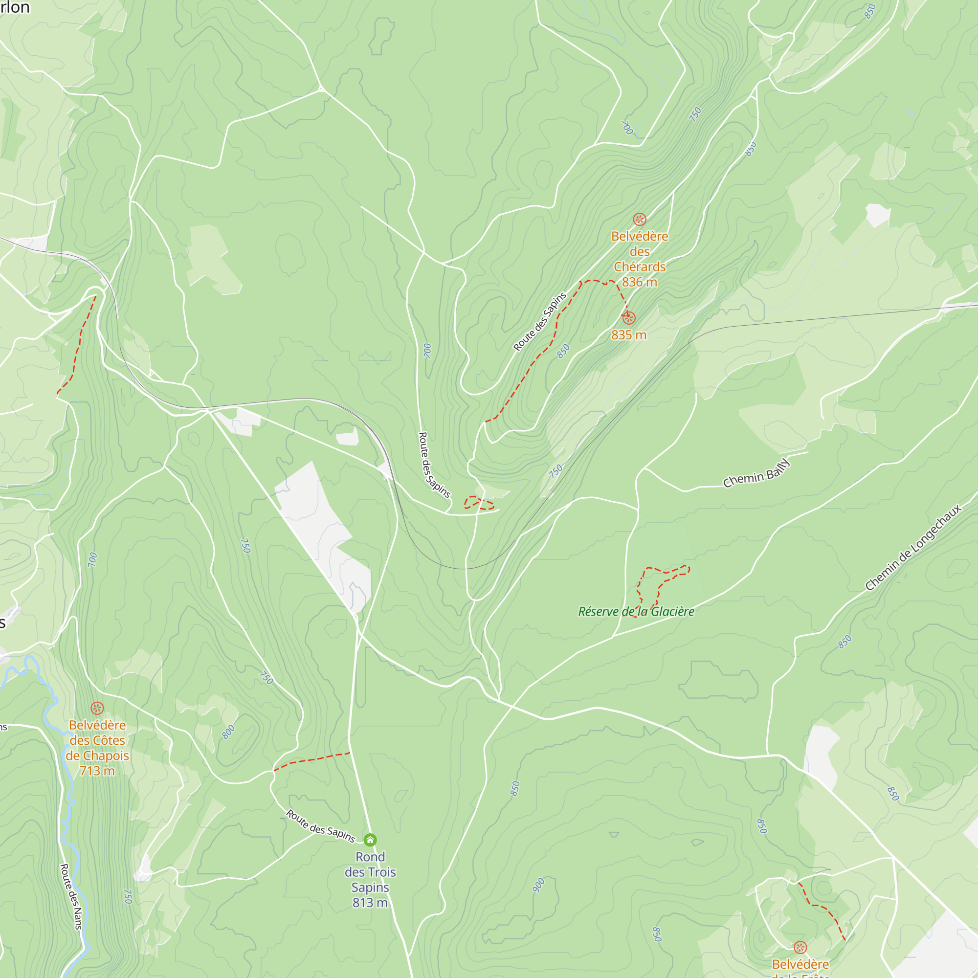 Cabane du Chevreuil map