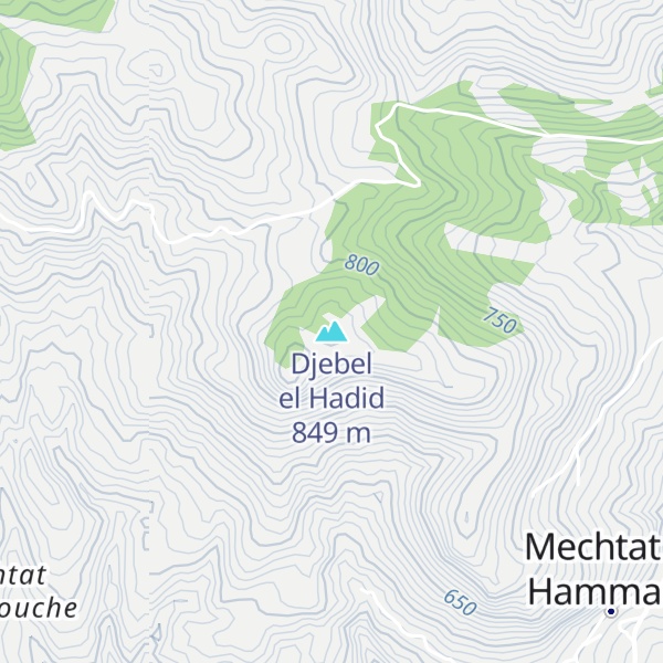 Map of Djebel el Hadid