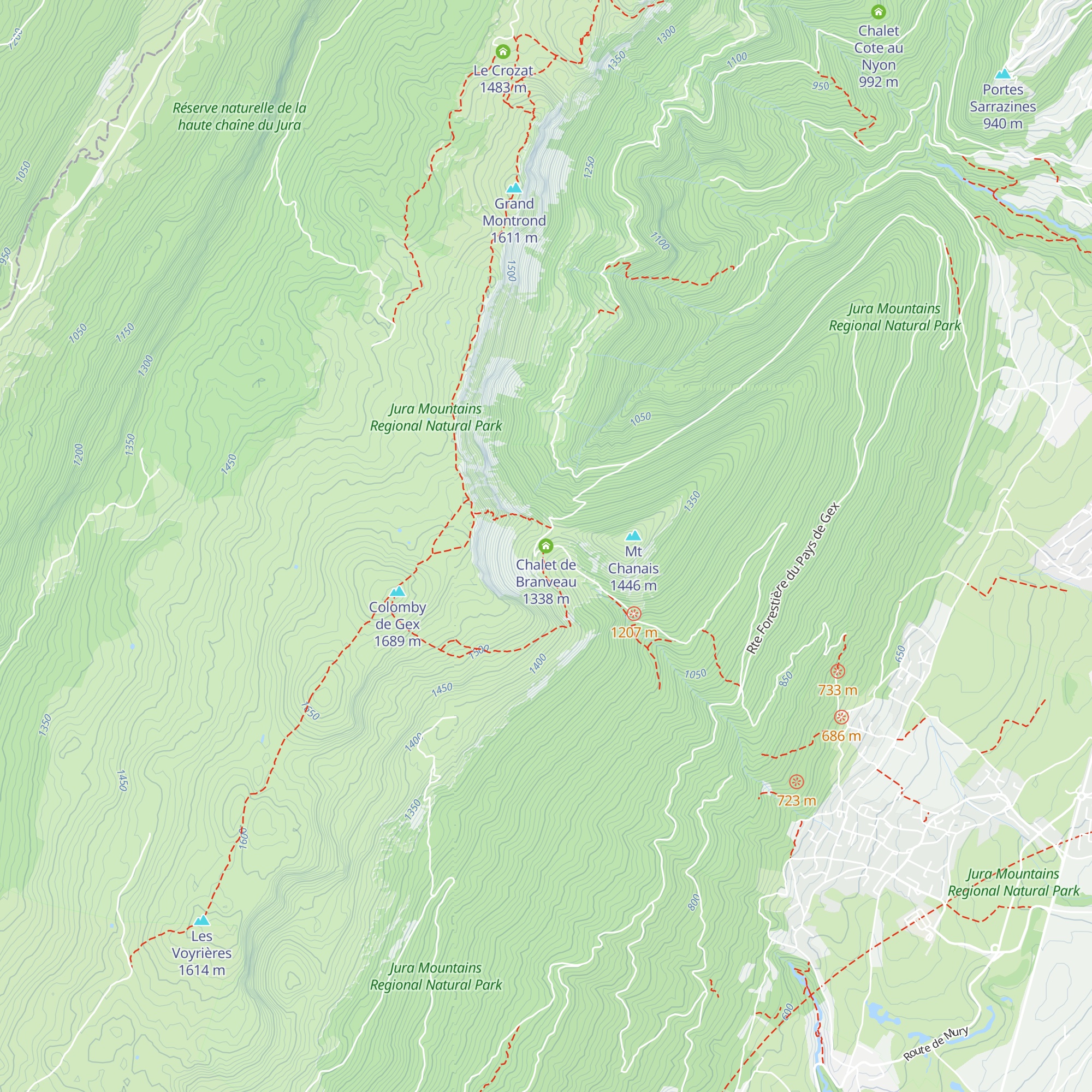 Chalet de Branveau map