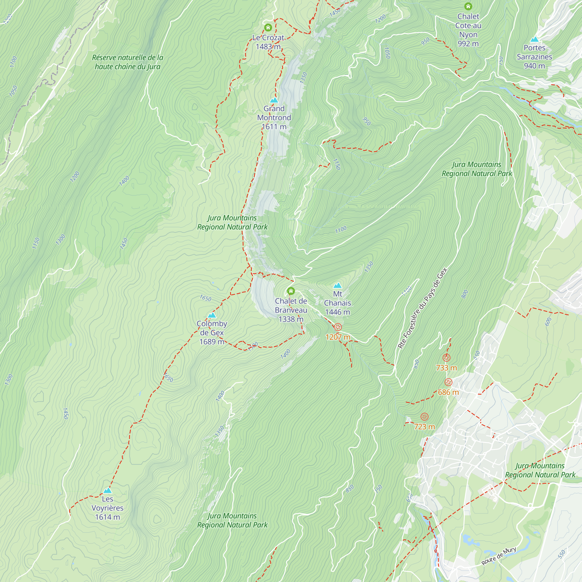 Chalet de Branveau map