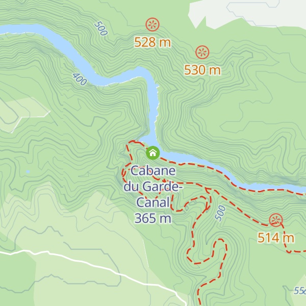 Map of Cabane du Garde-Canal
