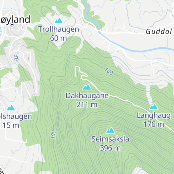 Map of Dakhaugane