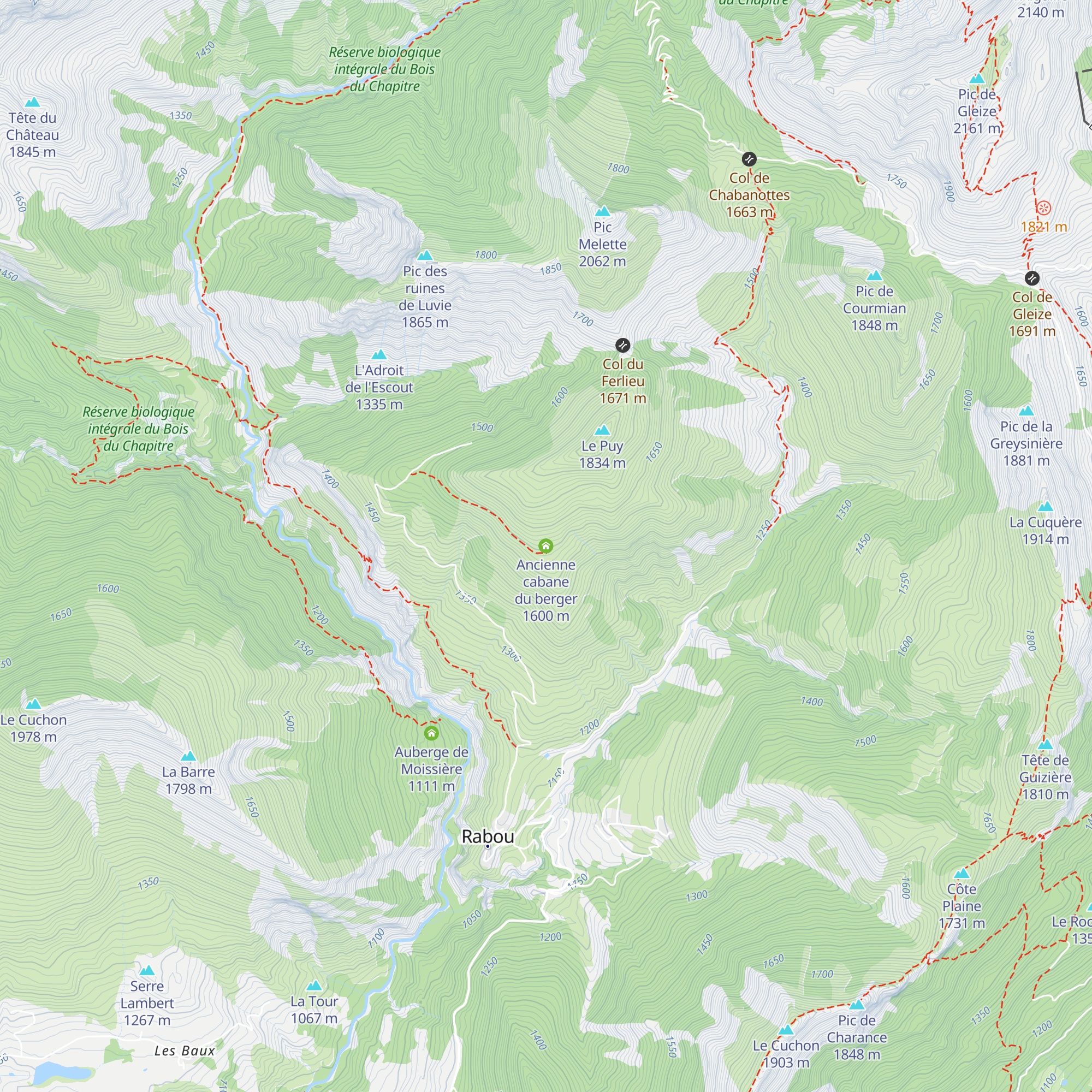 Ancienne cabane du berger map