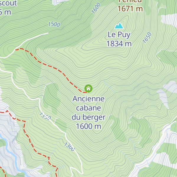 Map of Ancienne cabane du berger