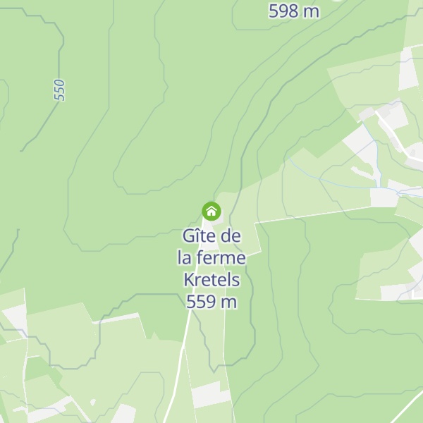 Map of Gîte de la ferme Kretels