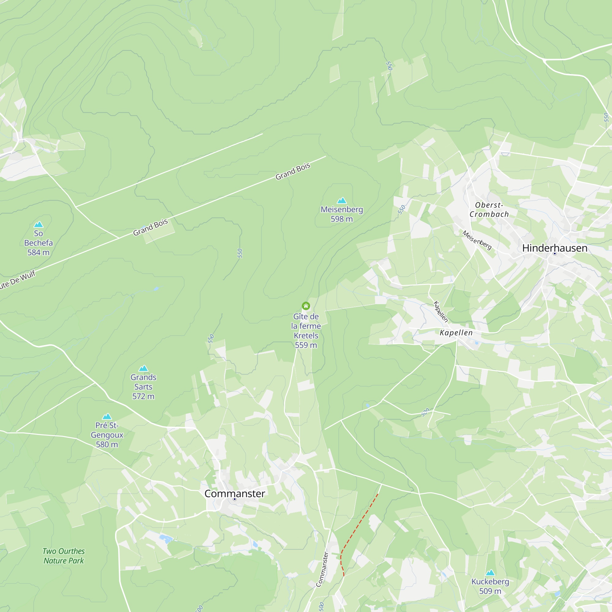 Gîte de la ferme Kretels map
