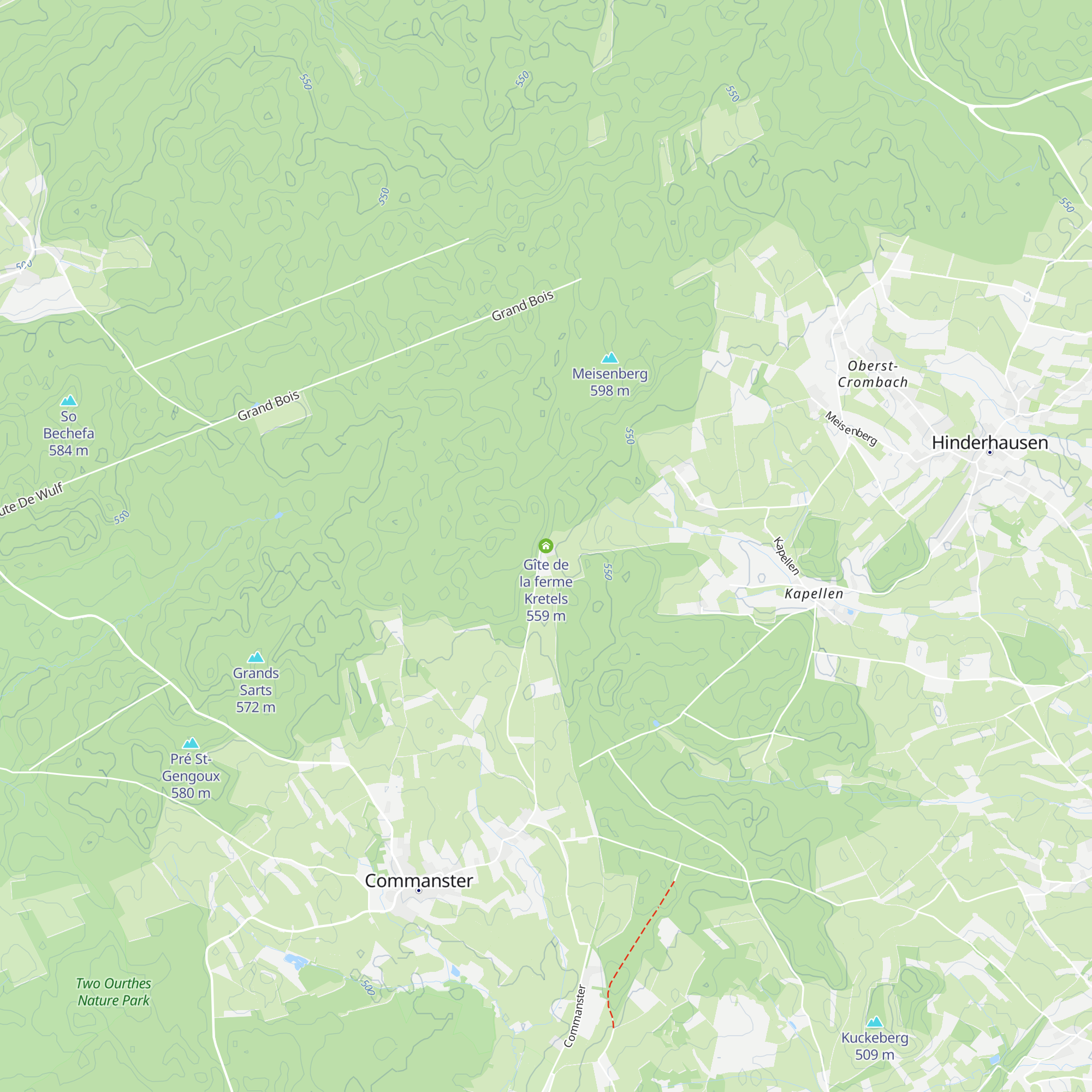 Gîte de la ferme Kretels map