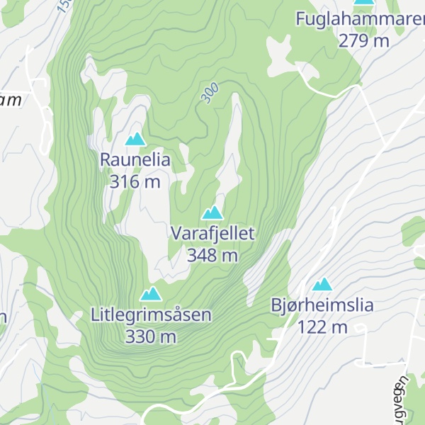 Map of Varafjellet