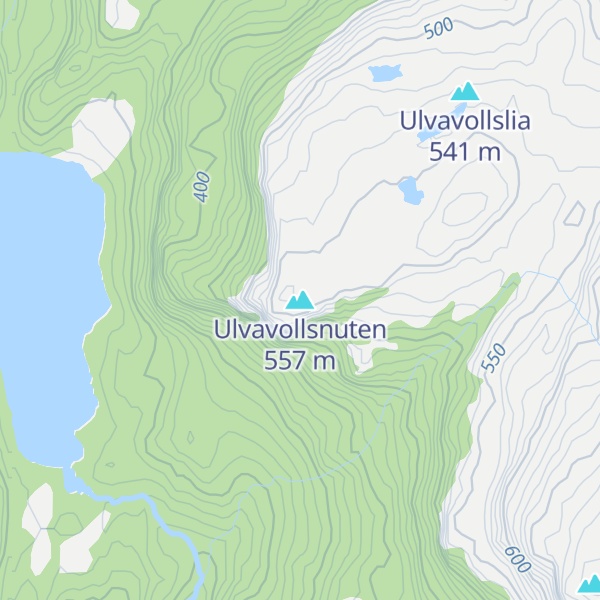 Map of Ulvavollsnuten