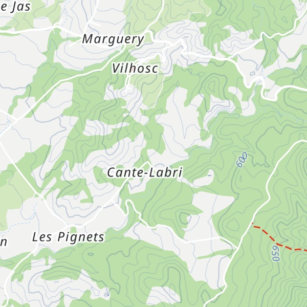 Map of Gites l'Aousiere