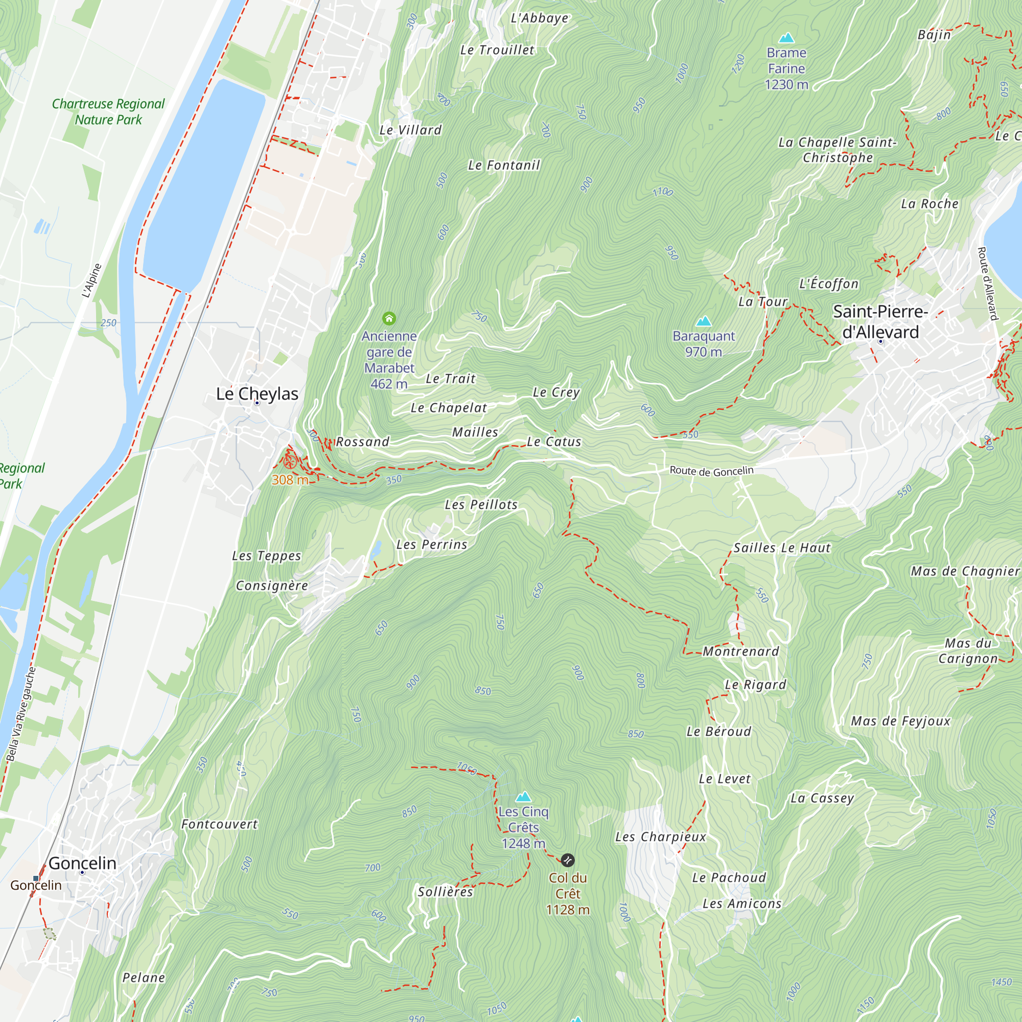 Réservoir d'eau map