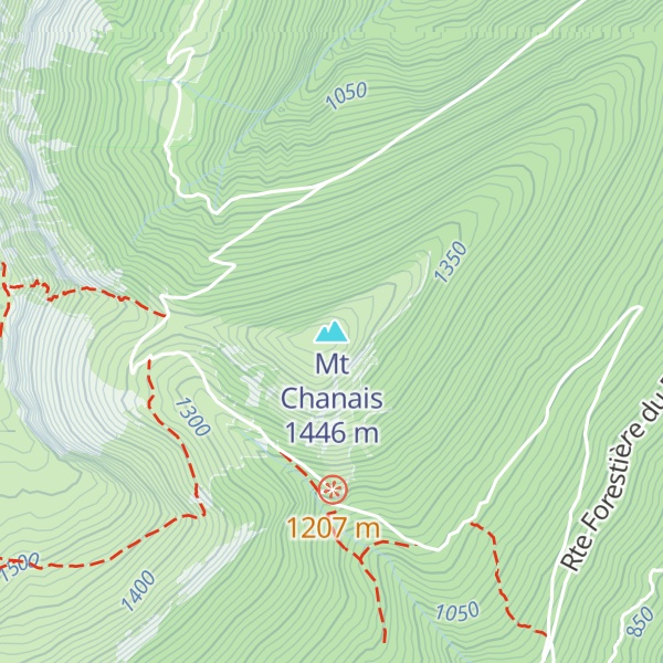 Map of Mt Chanais