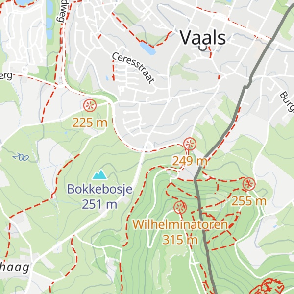 Map of Berghut Halverwege