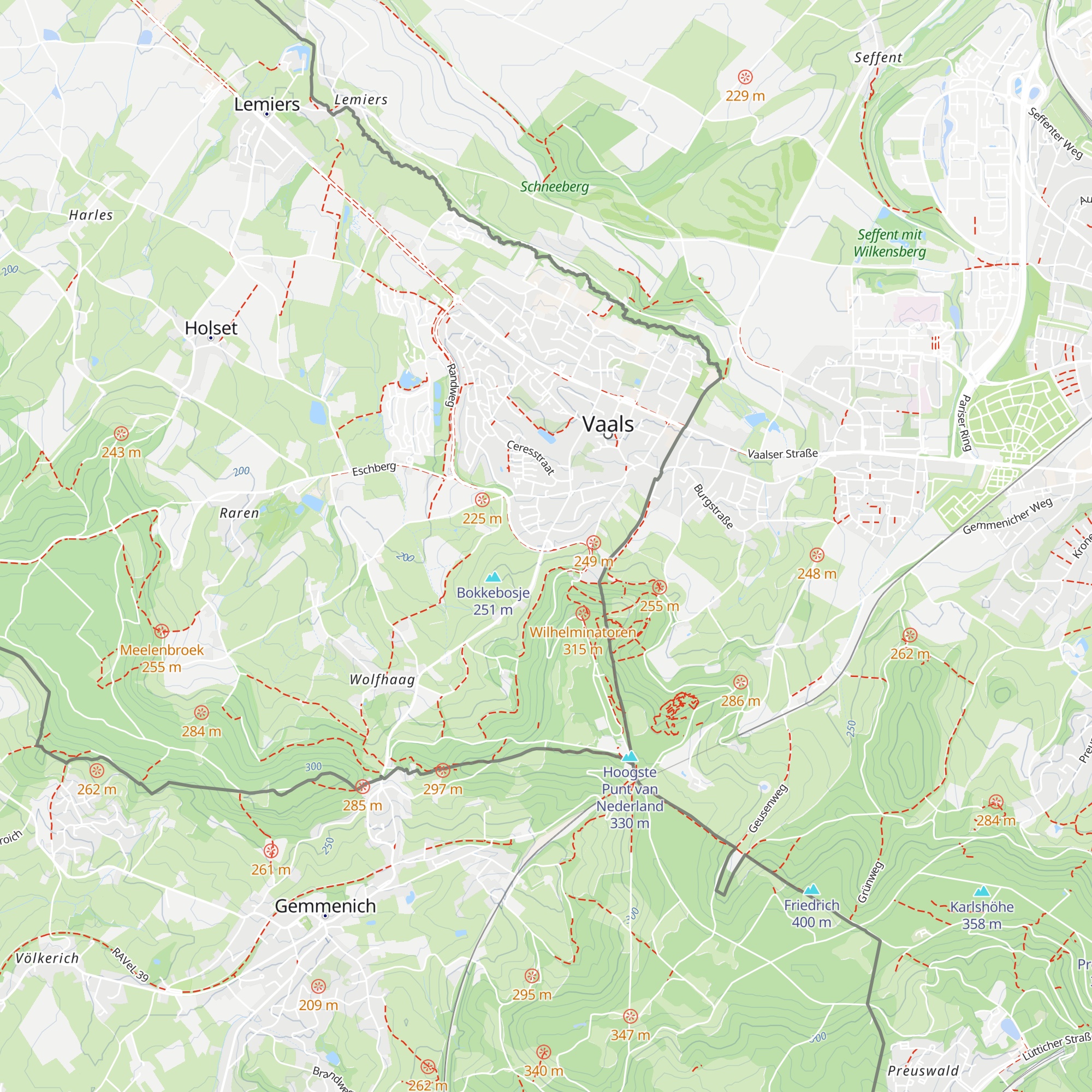 Berghut Halverwege map