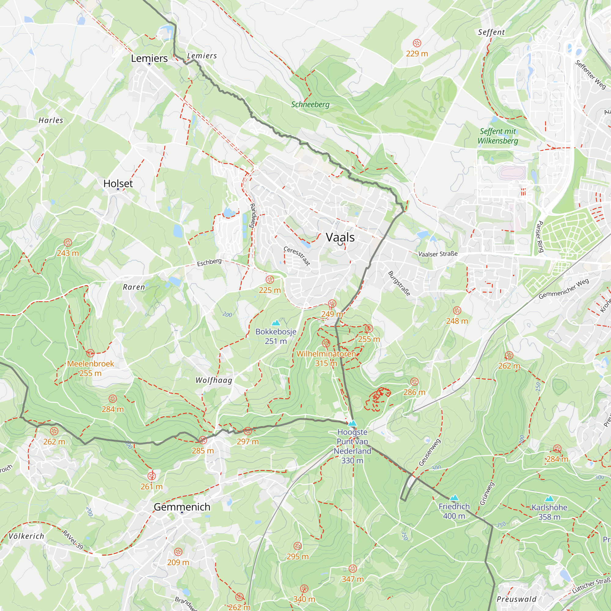 Berghut Halverwege map