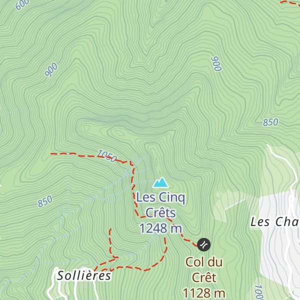 Map of Sommet de Saint-Genis