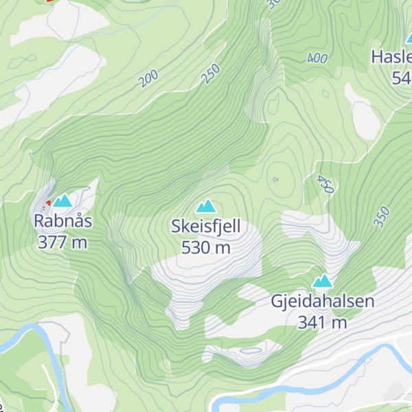 Map of Skeisfjell