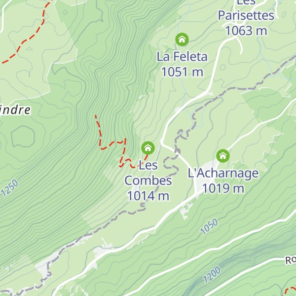 Map of Les Combes