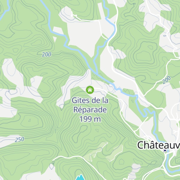 Map of Gites de la Réparade